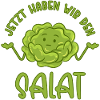 Now we have the salad