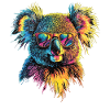 Koala with sunglasses