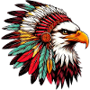 Aigle amérindien Peaux rouges américaines