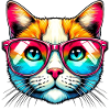 Puss with sunglasses