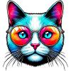 Puss with sunglasses