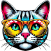 Puss with sunglasses