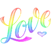 Love - Regenbogen -Desingned by KissingLetters