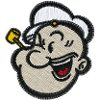 Popeye Design Brodé
