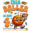 Basketball 4th Birthday Children's Birthday