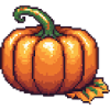 Icône de pixel de citrouille