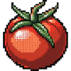 Icône pixel tomate