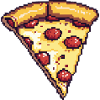 Pizza Pixel Icon