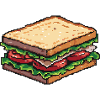 Sandwich Pixel Icon