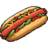 Hotdog Pixel Icon