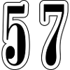 57 Number Symbol