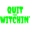 Spooky Green Witching Quit Design