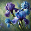 Ästhetische Iris Blumen