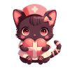 Infirmière Chat Kawaii Infirmière Médecin