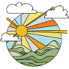 MOUNTAINS - SUNSET GRAPHICS