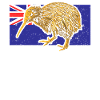 Kiwi oiseau drapeau néo-zélandais