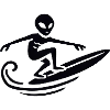 Alien Surfer Surf Tavola da surf Surf estivo