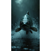 A jumping salmon (fish)