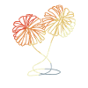 Cheerleader Pompons Skizze