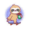 Kaffee Sloth Skateboard
