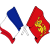 Flag France, Aquitaine crossed