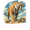 Saber-Toothed Tiger Sabertooth Tiger