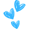 Hearts Blue Icon