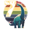 Brachiosaurus 7 ans 7e anniversaire Cadeau