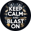 Drummer Blast Beats KEEP CALM AND BLAST ON