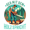 Who talks to the wood