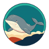 Whale under water