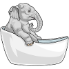 Elephant Bathing Bathtub