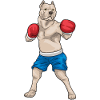 Pitbull Boxer Boxing Gloves Boxing