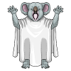 Koala Halloween fantôme