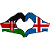 Kenya Island Hands Heart Shape
