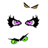 Halloween eyes evil
