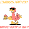 Funny Flamingo Beer Design