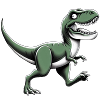 Velociraptor dynosaure Trex