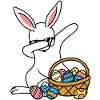 Dabbing Osterhase Ostern Hase