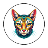 Ocicat Domestic Cat Breed Cartoon Kawaii Animal