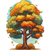 A tree in autumn