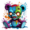 Graffiti Zombie Teddy