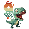 T-Rex Tyrannosaurus 9 ans 9e anniversaire
