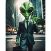 Businessman from outer space