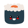 sushi, sushi fan, wasabi