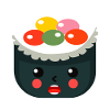 sushi, sushi fan, wasabi