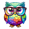 Cute Owl Kawaii Mascot