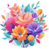 Kleiner bunter Blumenstrauß