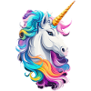 buntes Einhorn