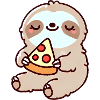 Cute Sloth Pizza